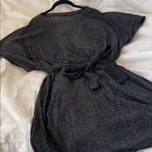 Urban Outfitter dark grey tie dress